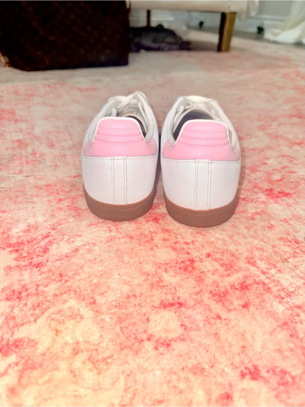 Classic Adidas Samba Women’s Sneakers - White & Pink size 6 - Picture 3 of 3